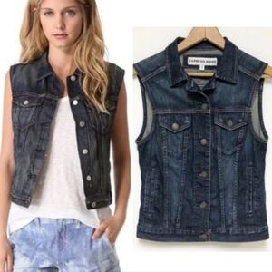 Express Jeans Denim Vest In Size M.